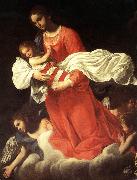 BAGLIONE, Giovanni The Virgin and the Child with Angels Spain oil painting artist